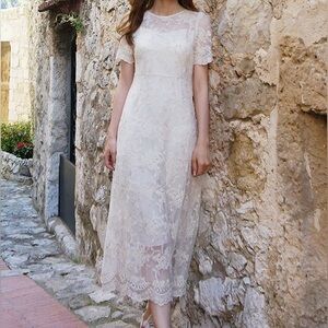 Korean Lace Bridal Dress Size S NEW